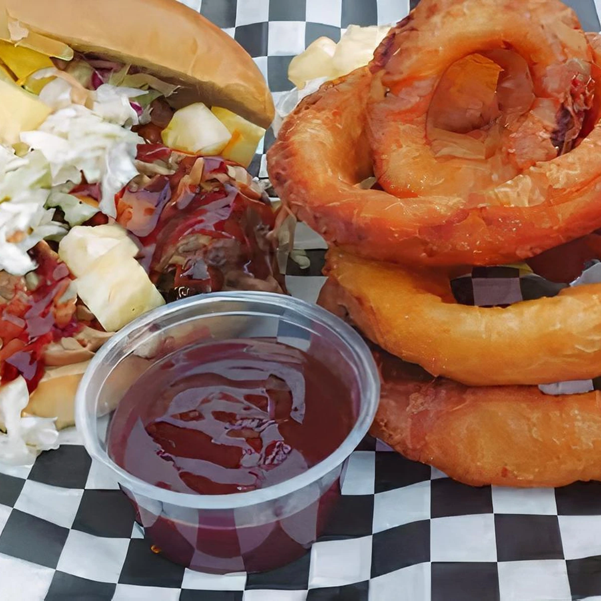 Pulled pork sandwich